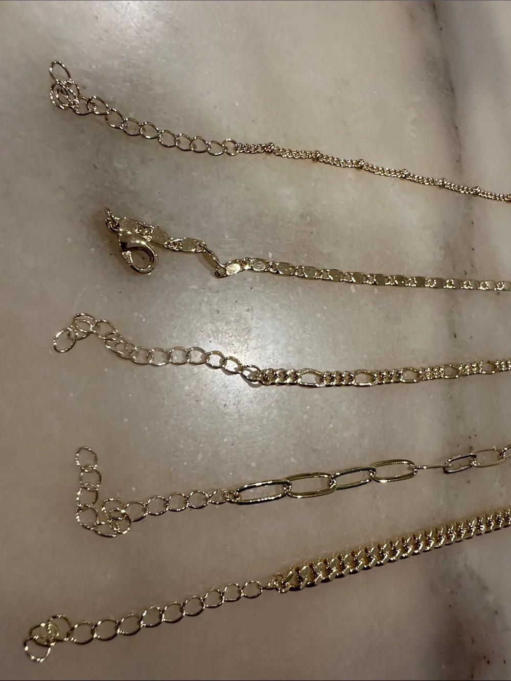Gold Chain Anklet Set - Stylish Women Jewelry